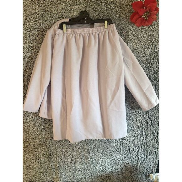 Jessica McClintock Women's Plus Size 20 Purple Embroidered Jacket/skirt - Picture 10 of 15